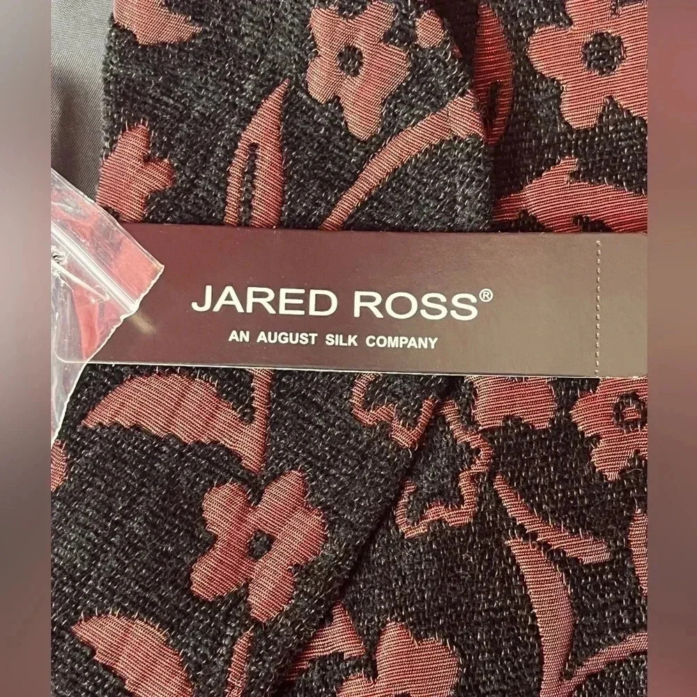 Jared Ross an August Silk Company NWT Brocade Contemporary Blazer Black Size 10 - Picture 6 of 14